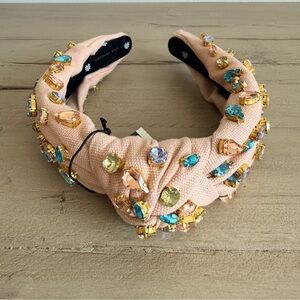 Lele Sadoughi Pastel Garden Candy Jeweled Embellished Knotted Headband